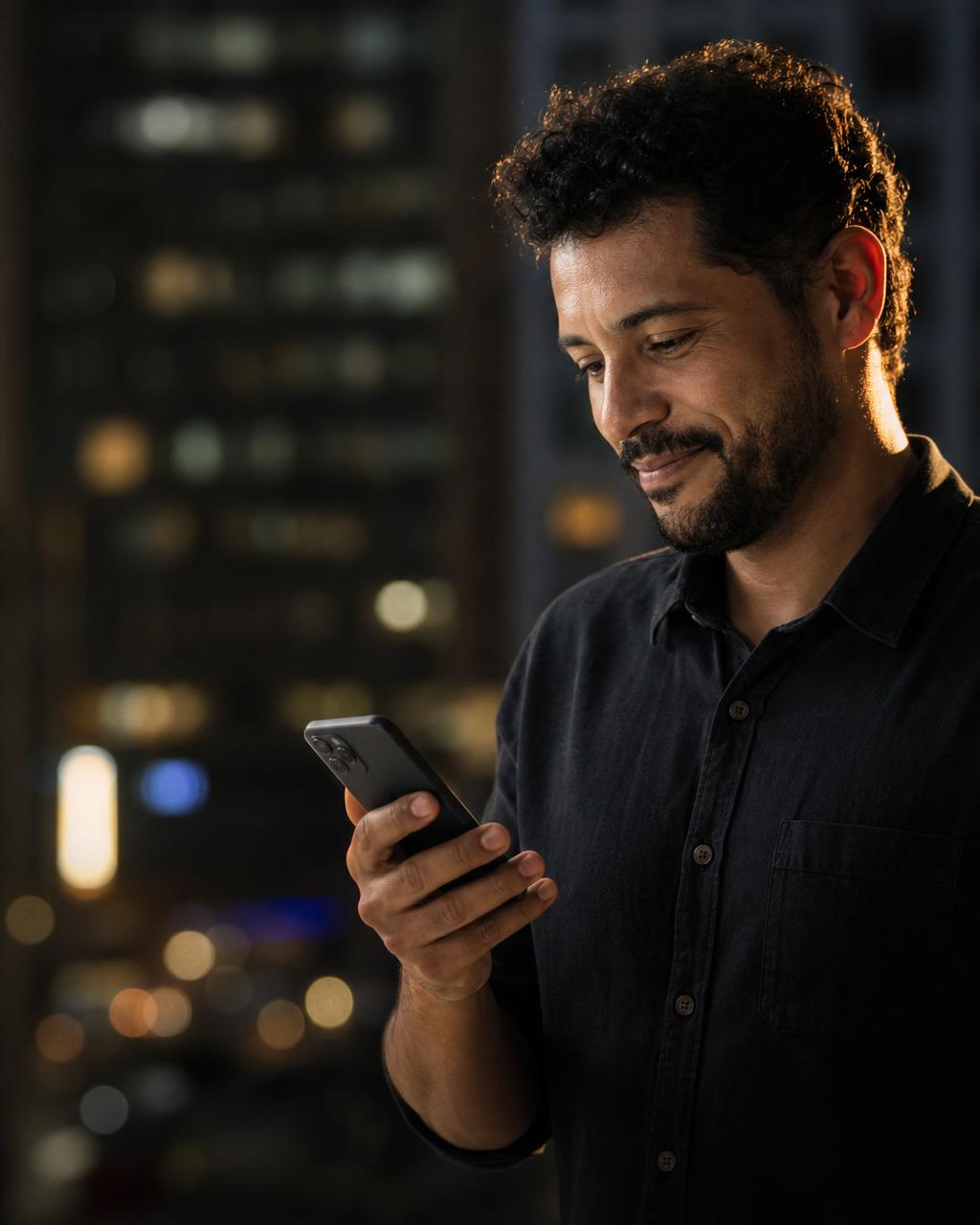 Cliente Criptaly acompanhando seus tokens pelo celular